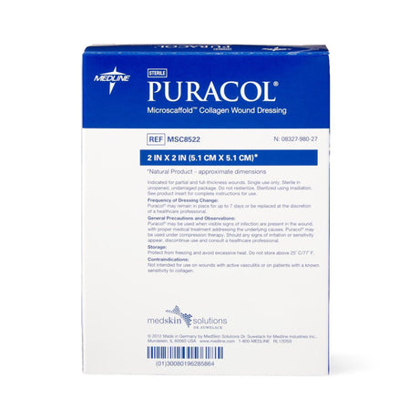 Puracol Collagen Wound Dressing, Sterile - MSC8522-Single - LL Medico
