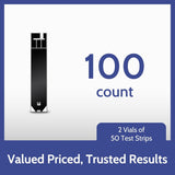 AgaMatrix WaveSense Presto Blood Glucose Test Strips, 100 Count