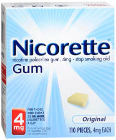 Nicorette Nicotine Gum, 4 mg, Original, Stop Smoking Aid | LL Medico