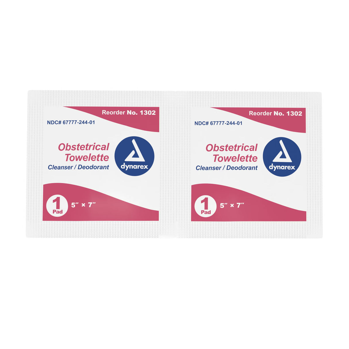 Dynarex Obstetrical Towelettes Cleanser/Deodorant, Scented, 5" x 7" - 1302 - LL Medico