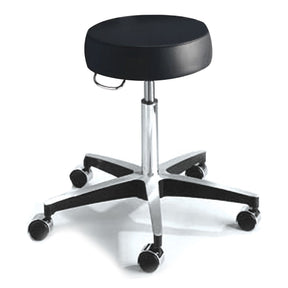 Exam Stool McKesson Without Backrest Pneumatic Height Adjustment 5 Casters Black