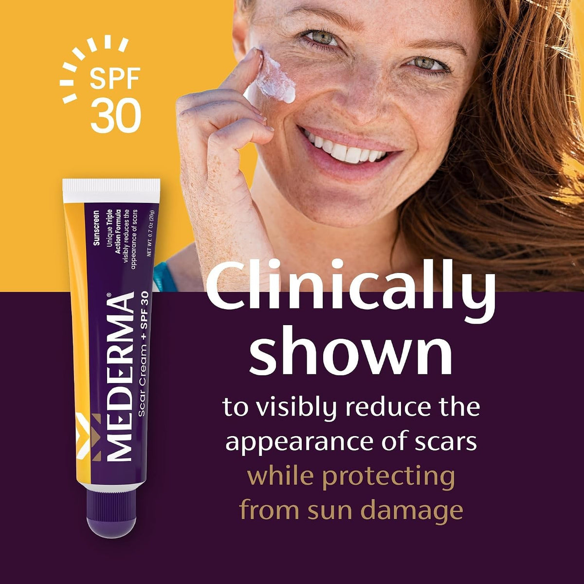 Mederma Scar Cream + SPF 30 Sunscreen Cream, 0.7 oz