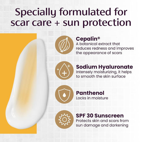 Mederma Scar Cream + SPF 30 Sunscreen Cream, 0.7 oz