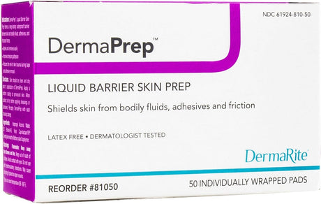 DermaPrep Liquid Barrier Skin Prep Wipe, Case of 1000