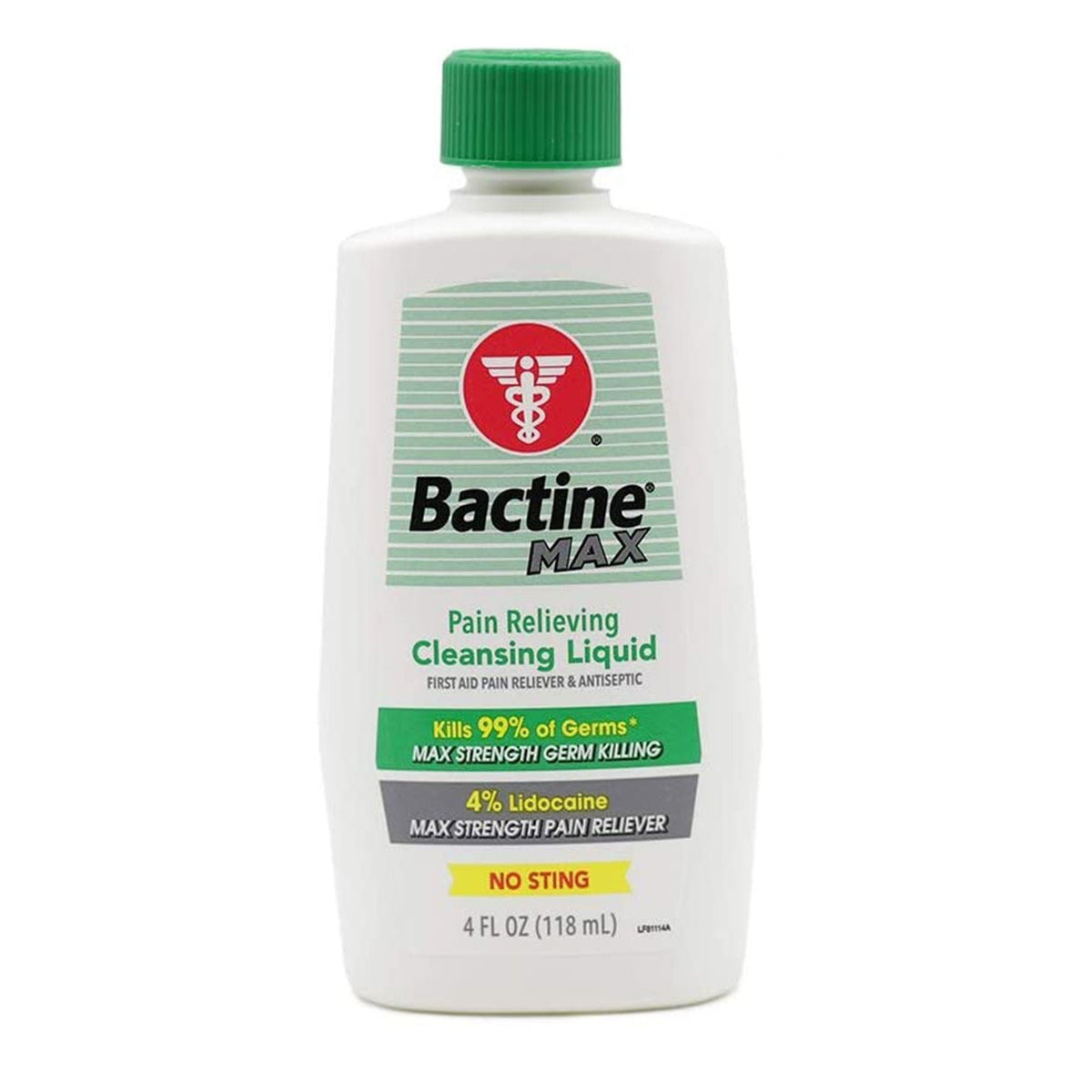 Bactine MAX Pain Relieving Antiseptic Topical Liquid, 0.13% - 4%, 4 oz Bottle - 811-14 - LL Medico