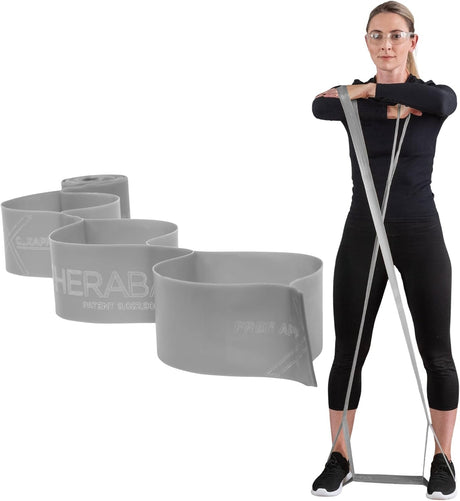 TheraBand Exercise Resistance Band, Non-Latex, Green, Heavy, 4" x 25 Yard