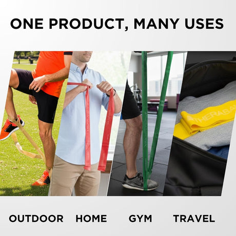 TheraBand Exercise Resistance Band, Non-Latex, Green, Heavy, 4" x 25 Yard