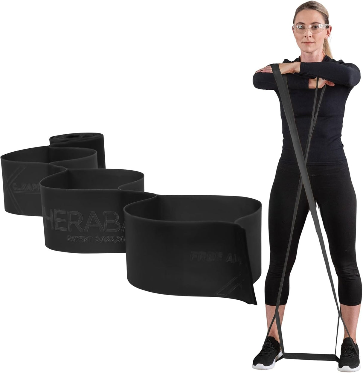 TheraBand Exercise Resistance Band, Non-Latex, Green, Heavy, 4" x 25 Yard
