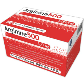 Vitaflo Arginine 500 Powdered Amino Acid Oral Supplement, Unflavored, 4