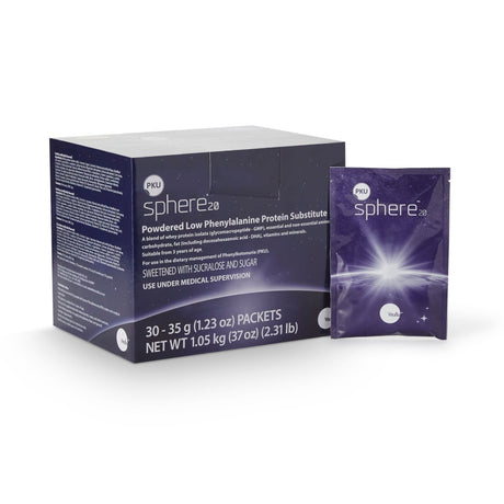 Vitaflo PKU Sphere 20 Oral Supplement Powder, Vanilla, 35 Gram Packet