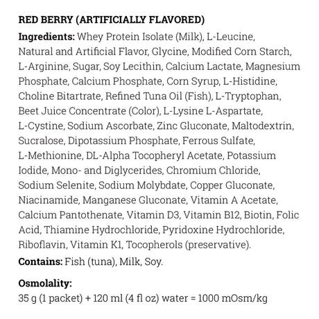 Vitaflo TYR Sphere Dietary Supplement Powder, Red Berry, 35 Gram Packet