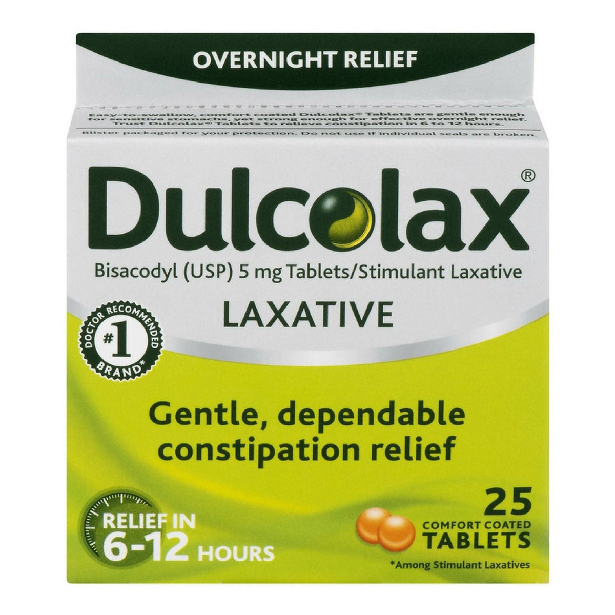 Dulcolax Bisacodyl Laxative Tablets, 5 mg - 81421002002 - LL Medico