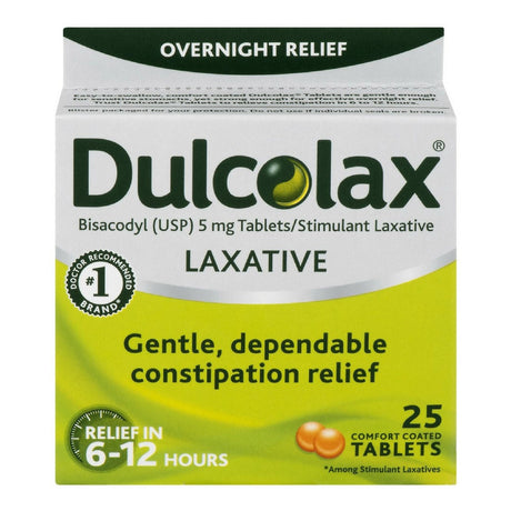 Dulcolax Bisacodyl Laxative Tablets, 5 mg - 81421002002 - LL Medico