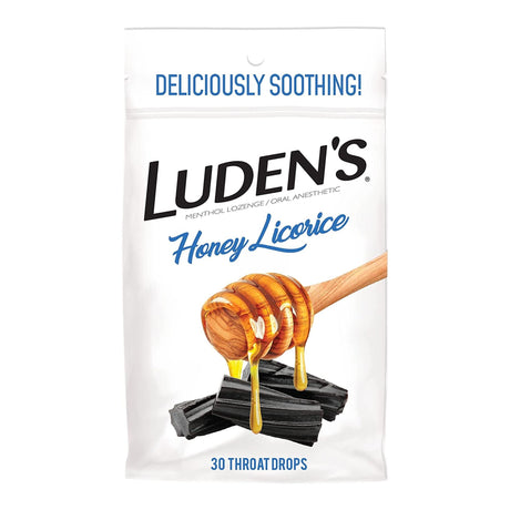 Luden's Throat Drops, Honey Licorice, 3.2 mg Lozenge