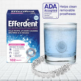 Efferdent Complete Clean Anti-Bacterial Dental Appliance Cleanser Tablets, Box of 44