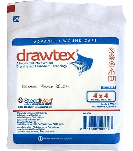 Drawtex Nonadherent Dressing, 8 x 8 Inch