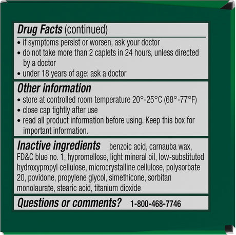 Excedrin Migraine Pain Relief Caplets, Acetaminophen 250 mg / Aspirin 250 mg / Caffeine 65 mg - LL Medico