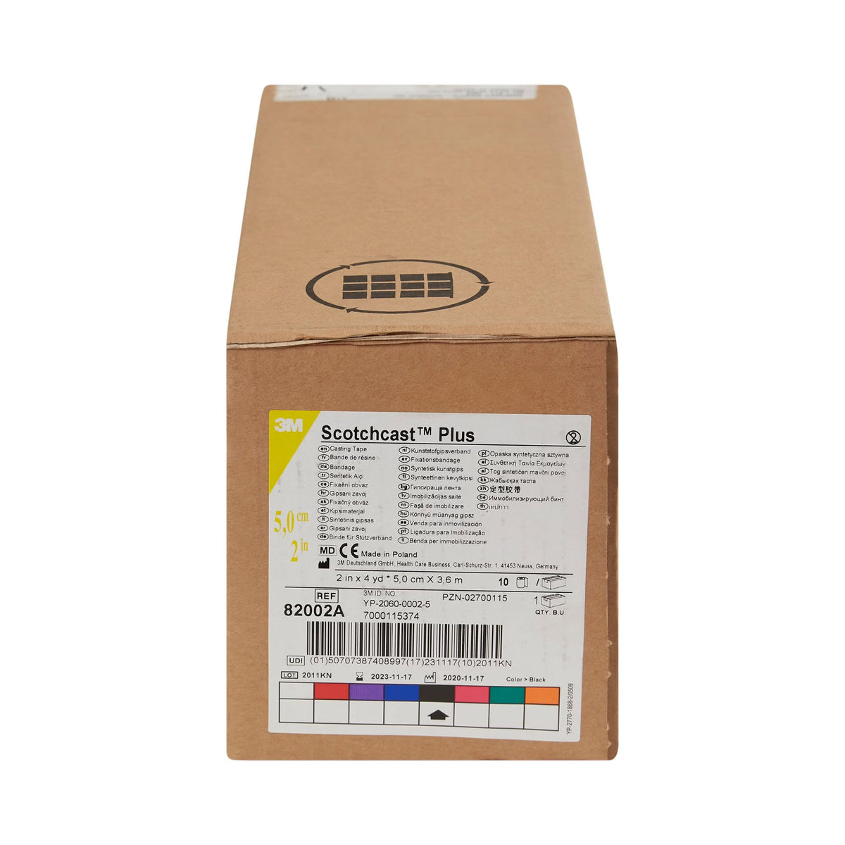 3M Scotchcast Plus, Cast Tape, Black, Latex-Free, Fiberglass / Resin - LL Medico