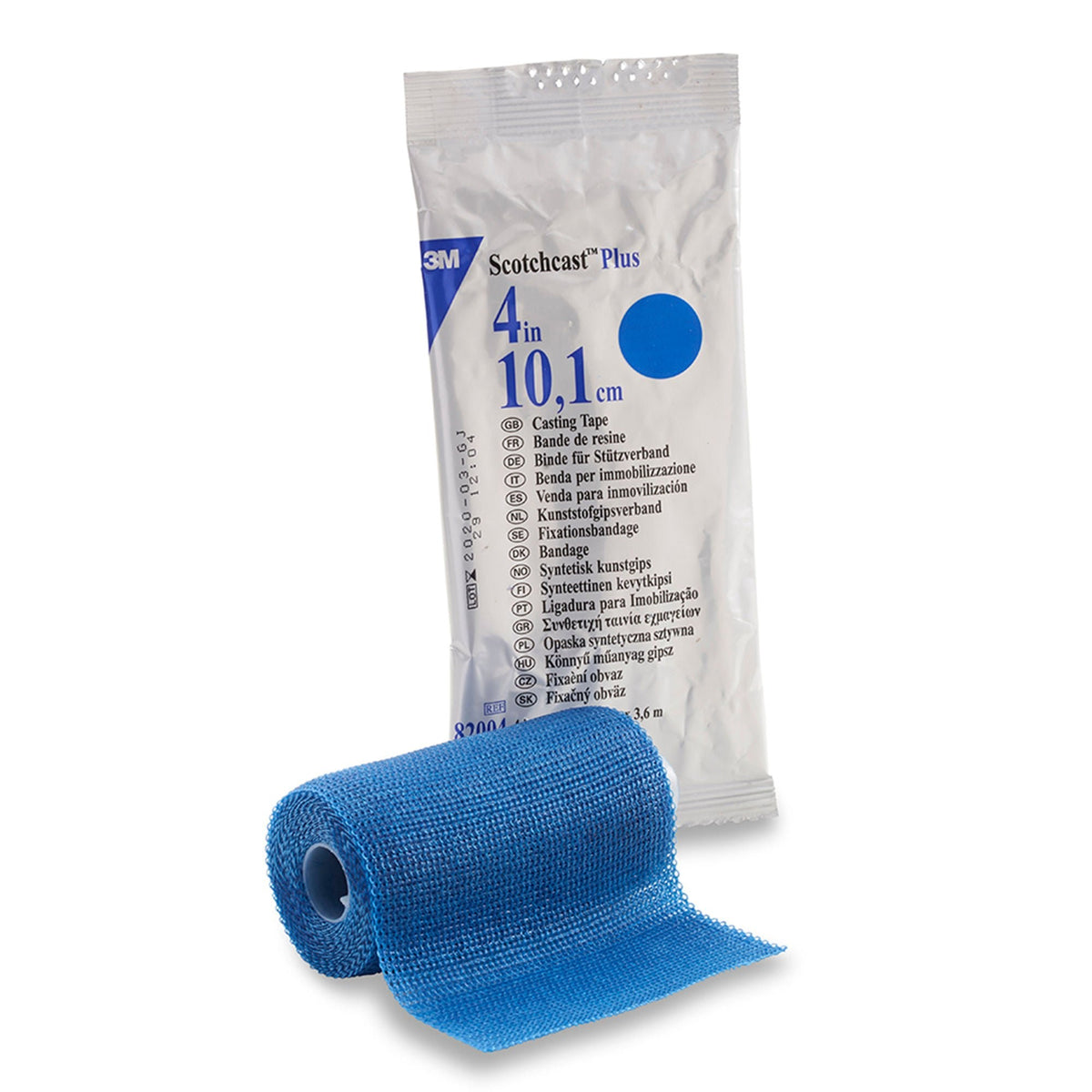 3M Scotchcast Plus Cast Tape, Blue, Fiberglass / Resin, Latex-Free, 12' Length - LL Medico