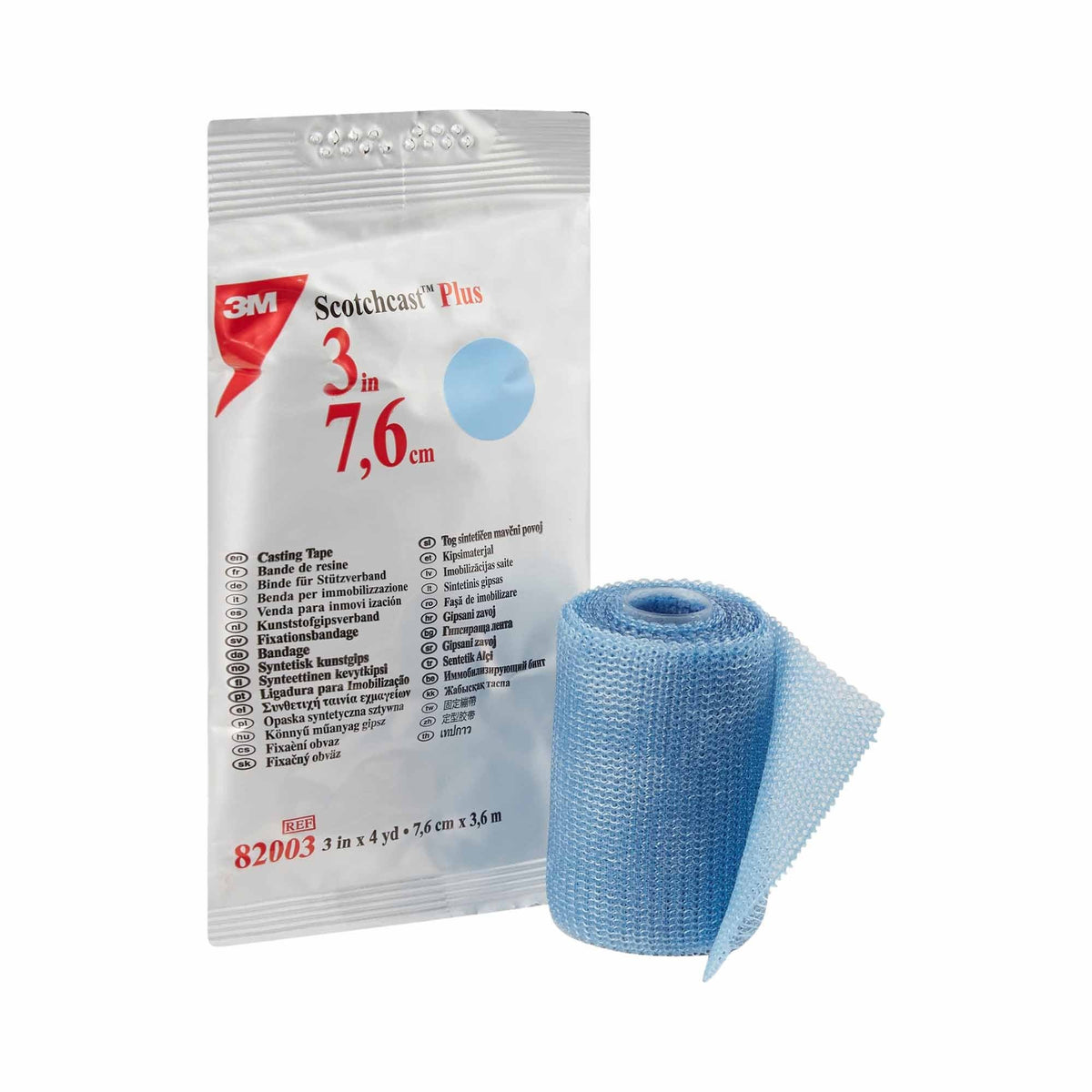 3M Scotchcast Plus, Cast Tape, Light Blue, Fiberglass - Resin - LL Medico