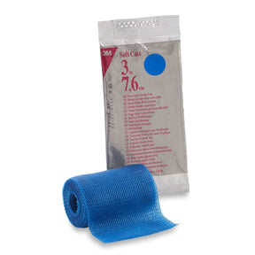 3M Scotchcast Soft Cast, Cast Tape, Semi-Rigid, 3" x 12', Fiberglass, Blue - 82103B-Single - LL Medico