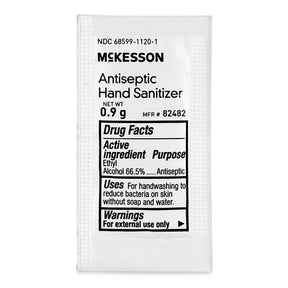 McKesson Antiseptic Hand Sanitizer Gel, 0.9 g