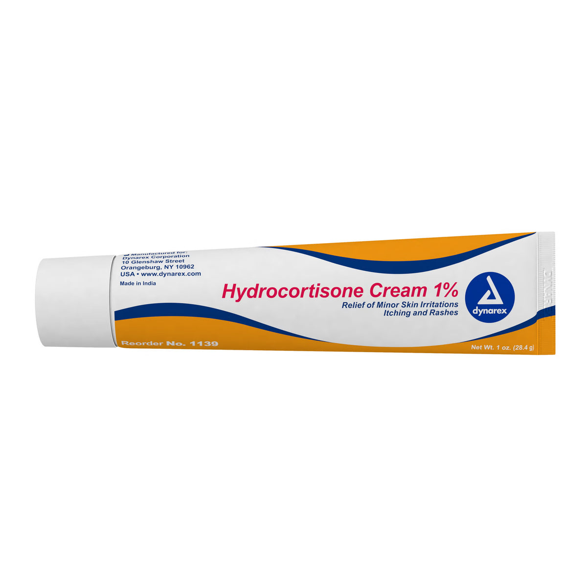 Dynarex Hydrocortisone Itch Relief Cream, 1%, 1 oz Tube - 1139 - LL Medico