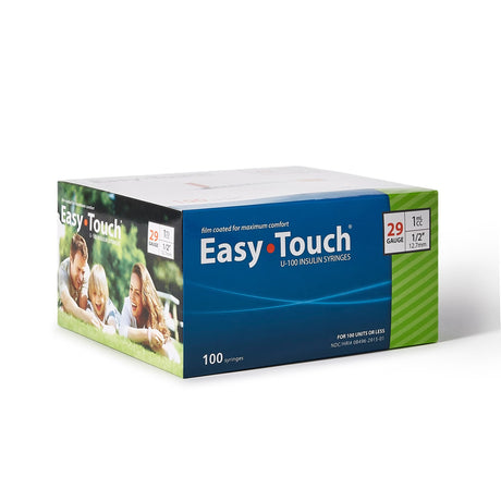 EasyTouch Insulin Syringe with Needle, 1 mL, 29 Gauge, 0.5" - 829155 - LL Medico