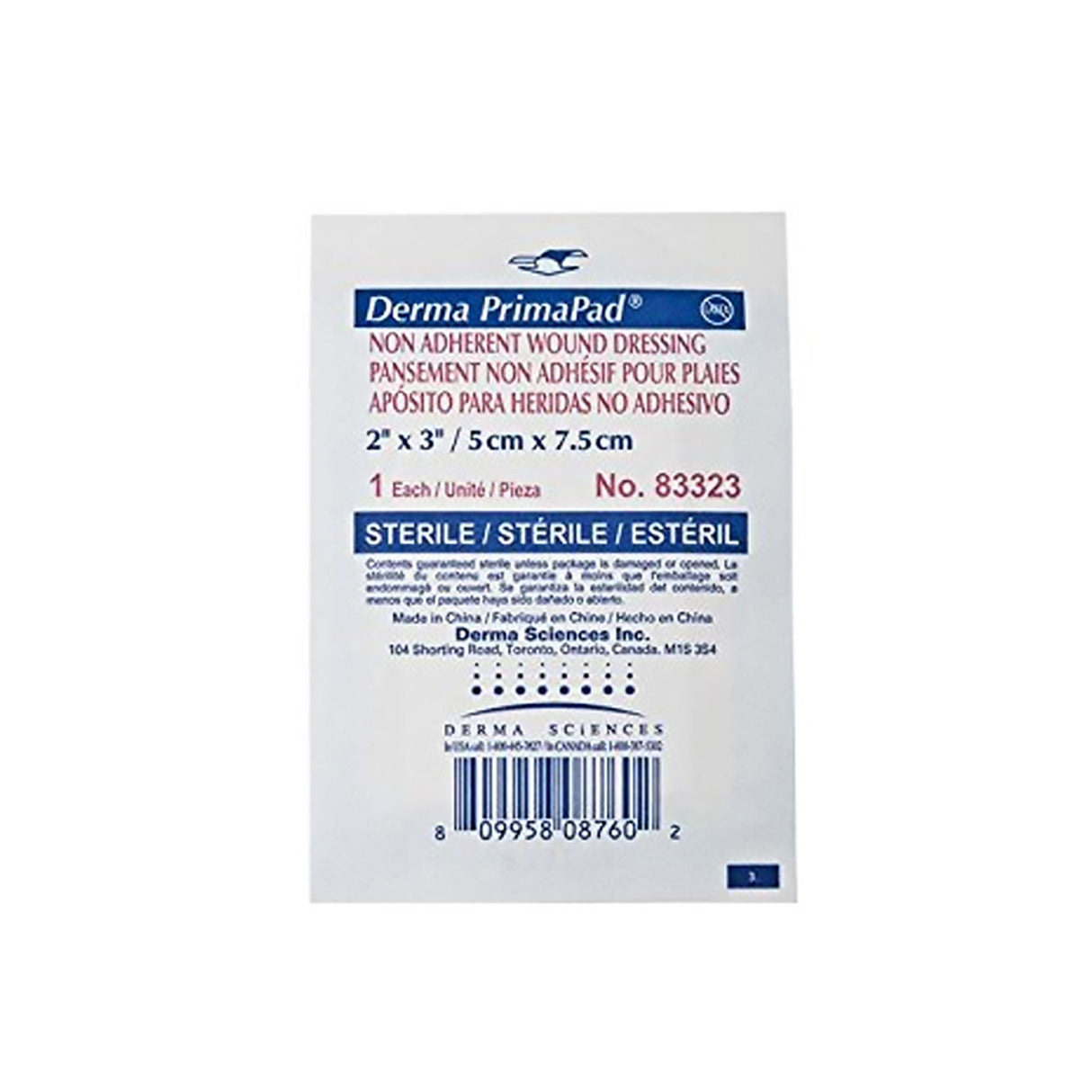 Primapad nonadherent Dressing, 2 x 3 Inch, 1-Ply