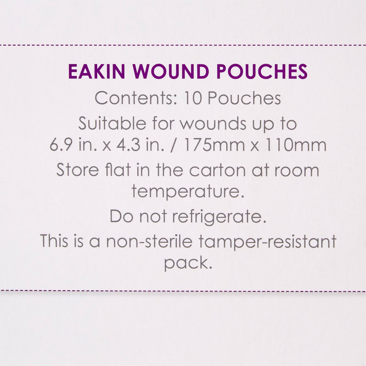 ConvaTec Eakin Fistula and Wound Drainage Pouch, Cut to Fit Stomas 173 x 108mm