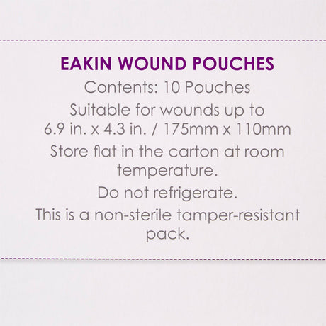ConvaTec Eakin Fistula and Wound Drainage Pouch, Cut to Fit Stomas 173 x 108mm