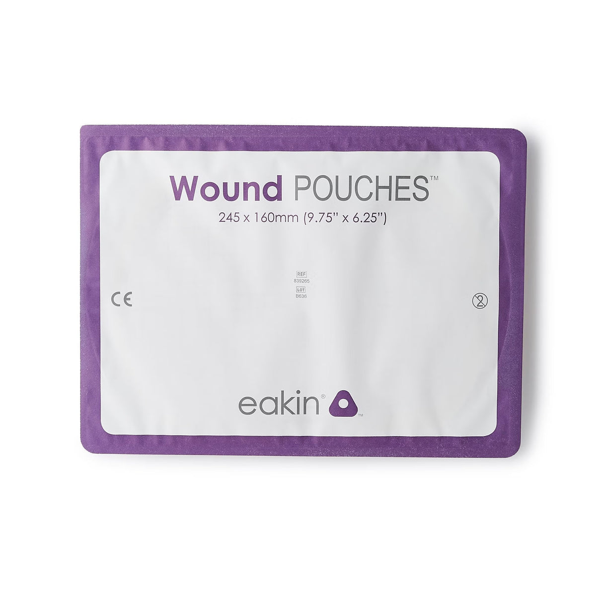 ConvaTec Eakin Fistula and Wound Drainage Pouch, x 158mm Cutting Area One-Piece Pouch, Flat