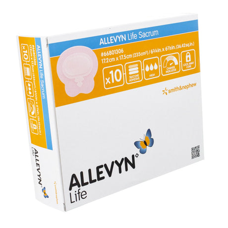 Smith & Nephew Allevyn Life Foam Dressing, Sacral, Bordered, Silicone Adhesive, Sterile - 66801306 - LL Medico