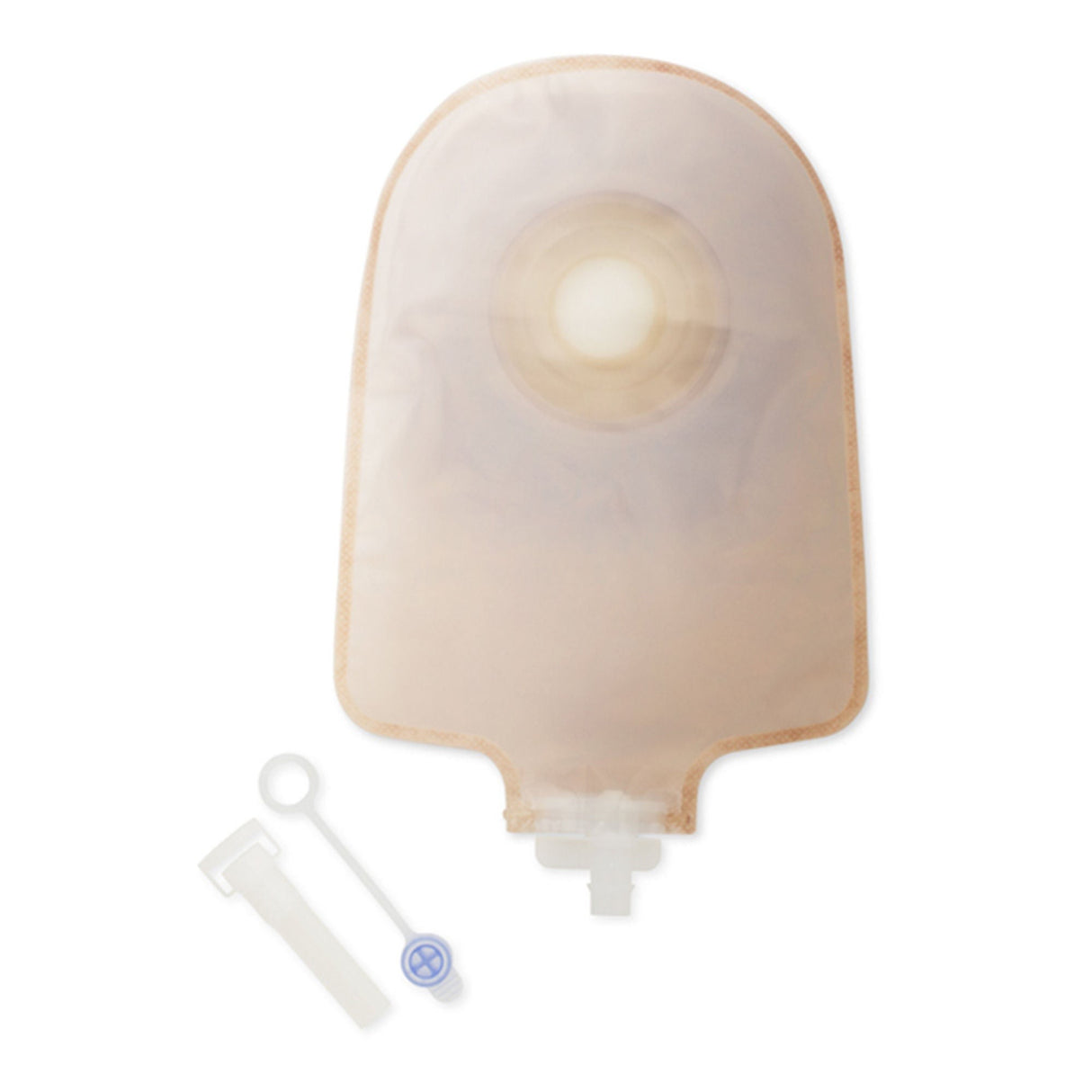 Hollister Premier One-Piece Urostomy Pouch, Flat, Pre-Cut, Transparent, 9-Inch