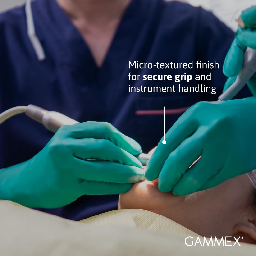 Gammex Non-Latex Polyisoprene Surgical Glove, Green