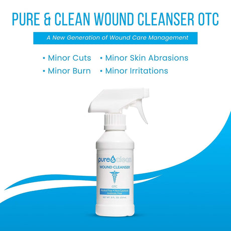 Pure&Clean Pure & Clean Wound Cleanser, 8-ounce Pump Bottle