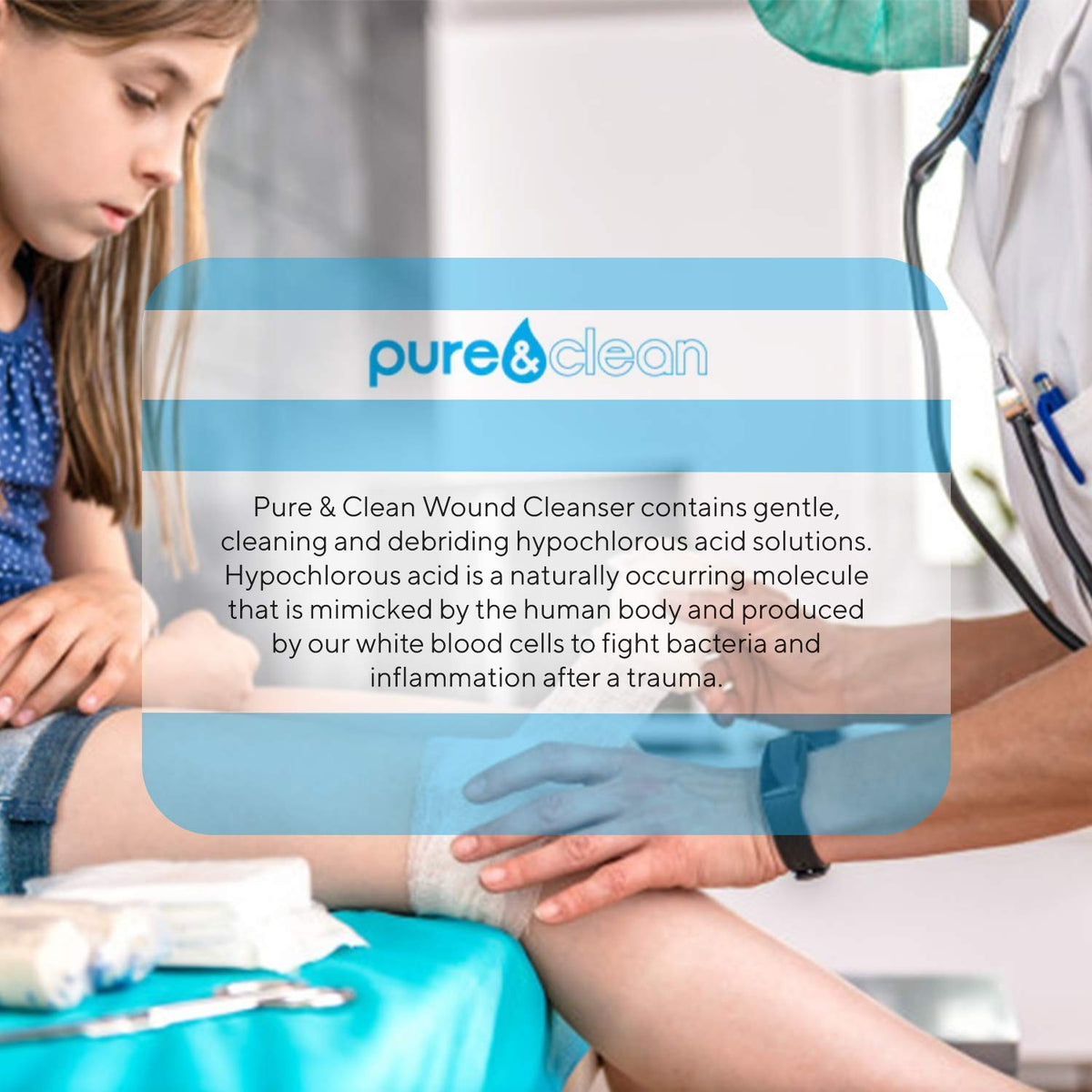Pure&Clean Pure & Clean Wound Cleanser, 8-ounce Pump Bottle