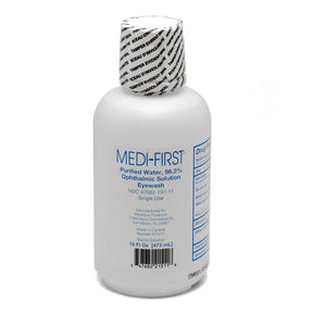 Medi-First Ophthalmic Eyewash Solution, Buffered Isotonic, 16 oz Bottle - 21511 - LL Medico