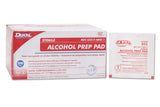Dukal Alcohol Prep Pads, Medium, 70% Isopropyl Alcohol, Nonwoven Gauze, Sterile, Individual Packet, 1.4" x 1.4" - 853-Box - LL Medico