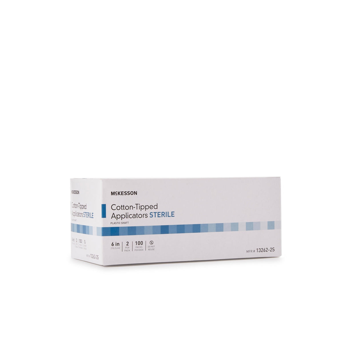 McKesson Cotton-Tipped Applicators Sterile, Plastic Shaft, 6 In - 13262-2S - LL Medico