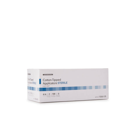 McKesson Cotton-Tipped Applicators Sterile, Plastic Shaft, 6 In - 13262-2S - LL Medico