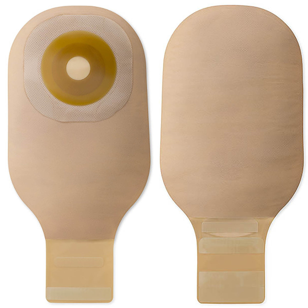 Hollister Premier Flextend One-Piece Colostomy Pouch, Flat, Cut-to-Fit, Beige, 12-Inch