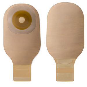 Hollister Premier Flextend One-Piece Colostomy Pouch, Flat, Pre-Cut, Beige, 12-Inch