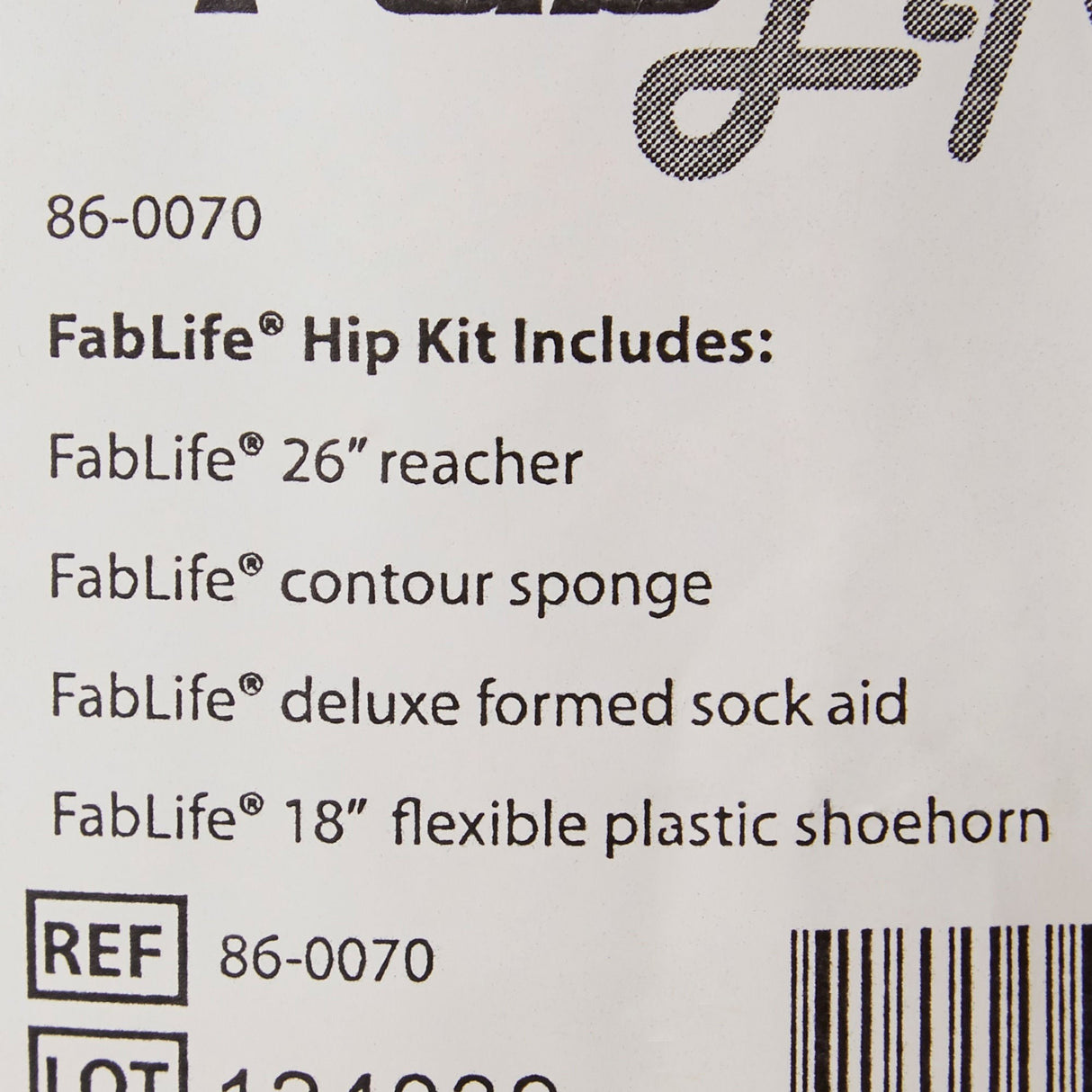 ADL Hip / Knee Equipment Kit FabLife Standard Reacher - 26 Inch Length / Shoehorn - 18 Inch Length