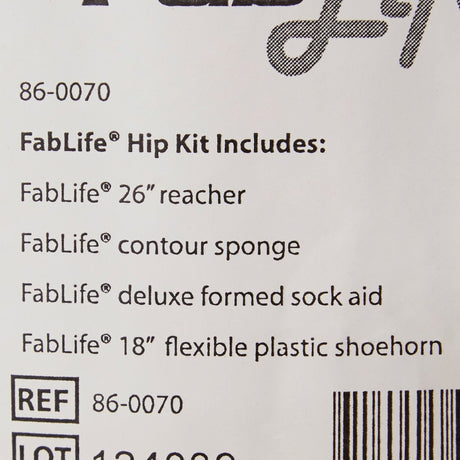 ADL Hip / Knee Equipment Kit FabLife Standard Reacher - 26 Inch Length / Shoehorn - 18 Inch Length
