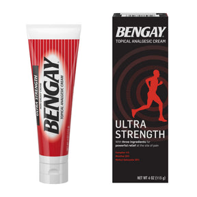 Bengay Ultra Strength Topical Pain Relief Cream, Camphor 30% - Menthol 10% - Methyl Salicylate 4%, 4 oz Tube - 510819400 - LL Medico