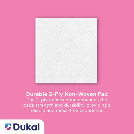 Dukal Nail Polish Remover Pads, 50 mm x 57 mm