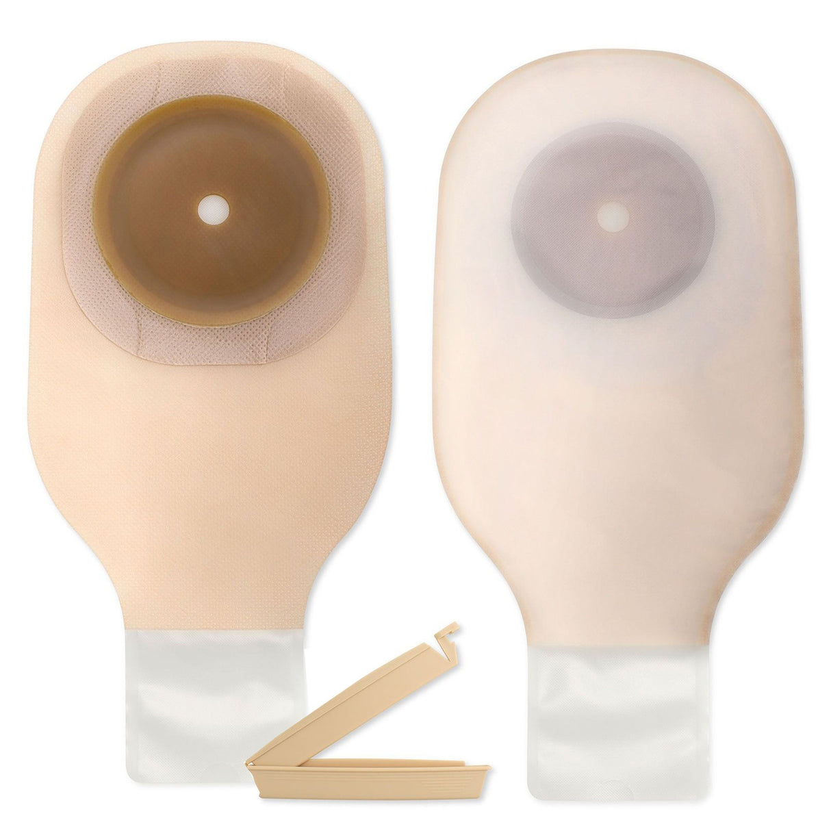 Hollister Premier Flextend One-Piece Colostomy Pouch, Convex, Cut-to-Fit, Transparent, 12-Inch