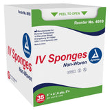 Dynarex IV Sponges Non-Woven, Sterile, 2" x 2", 6-Ply - 4610 - LL Medico
