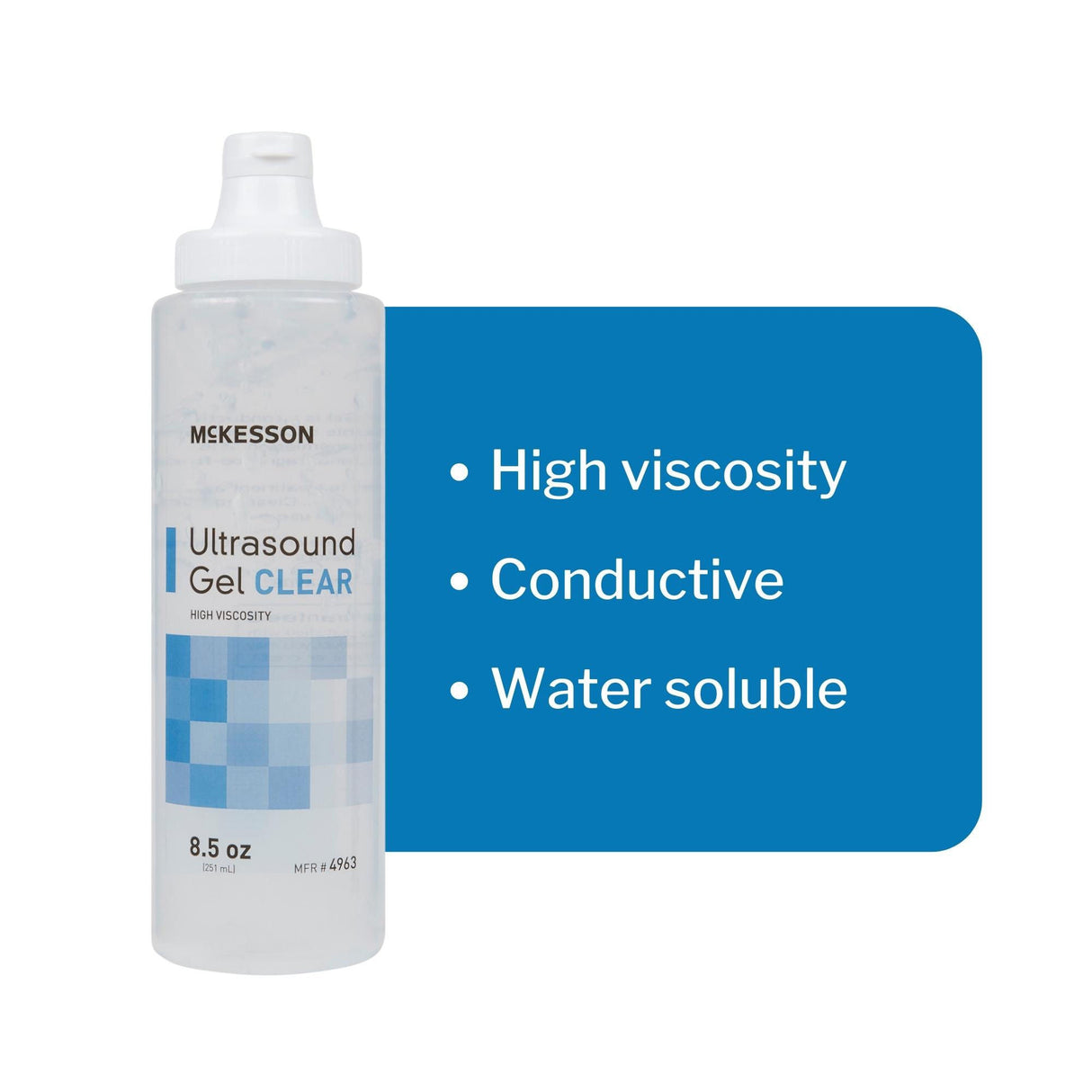McKesson Ultrasound Gel, High Viscosity, 8.5 oz